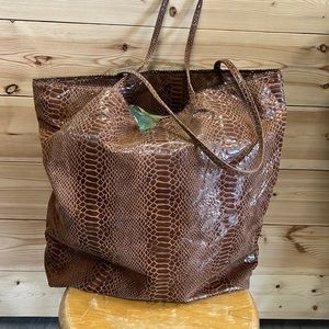 Carlos Falchi Tote Bag Brown